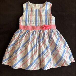 Carter's Bubblegum Plaid Fancy Dress
